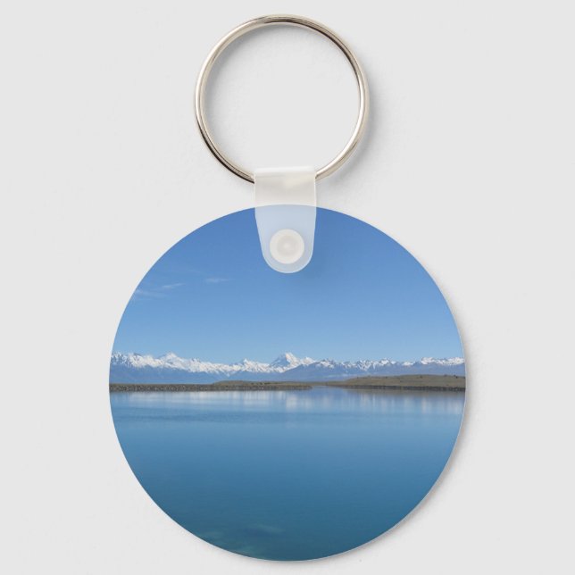 Lake Tekapo, New Zealand Key Ring (Front)