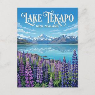 Lake Tekapo New Zealand Postcard