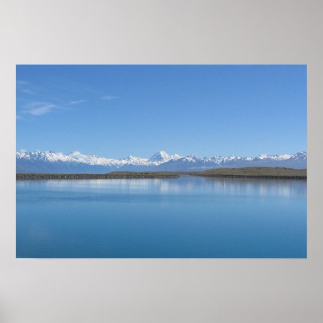 Lake Tekapo, New Zealand Poster (Front)