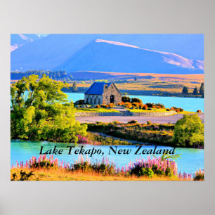 Lake Tekapo, New Zealand Poster