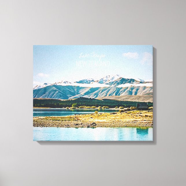 Lake Tekapo New Zealand South Island travel Canvas Print (Front)