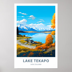 Lake Tekapo New Zealand Travel Print