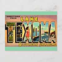 Lake Texoma Oklahoma Postcard