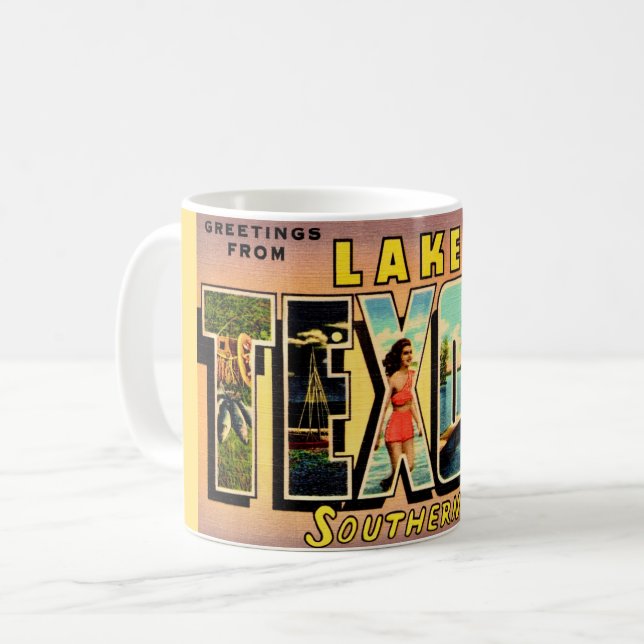 Lake Texoma Oklahoma Postcard Mug (Front Left)