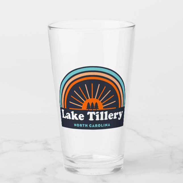 Lake Tillery North Carolina Rainbow Glass (Front)