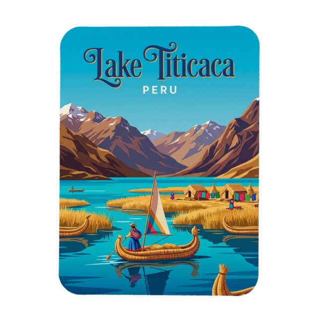 Lake Titicaca Peru Magnet (Vertical)