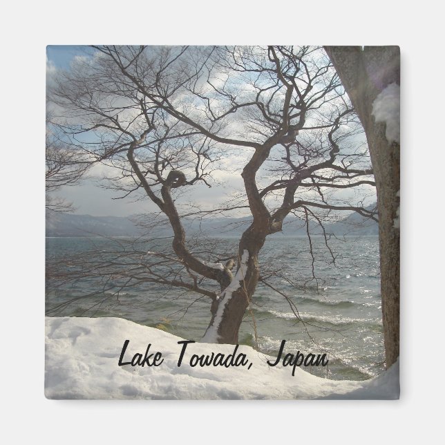 Lake Towada Snow Magnet (Front)