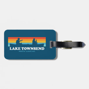 Lake Townsend North Carolina Canoe Luggage Tag