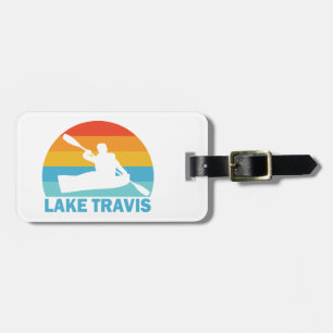 Lake Travis Austin Texas Kayak Luggage Tag