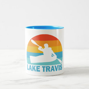 Lake Travis Austin Texas Kayak Two-Tone Coffee Mug