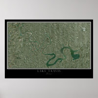 Lake Travis Texas Satellite Map