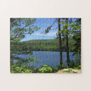 Lake Trees Squam New Hampshire Photo Jigsaw Puzzle