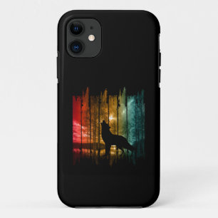 LAKE TREES WOLF HOWLING Case-Mate iPhone CASE