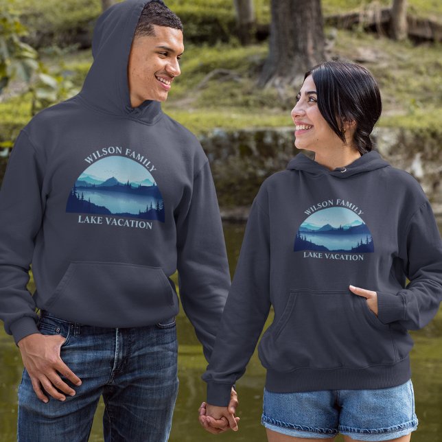 Lake Vacation Family Reunion Personalised Hoodie (Creator Uploaded)