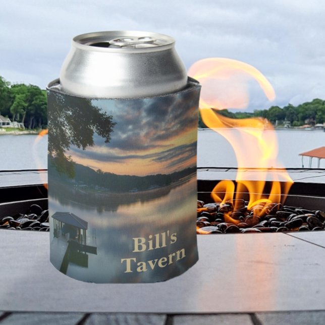 Lake View Cabin Photographic Can Cooler (Creator Uploaded)