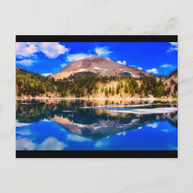 Lake View Lassen Volcanic National Park Postcard (Front)