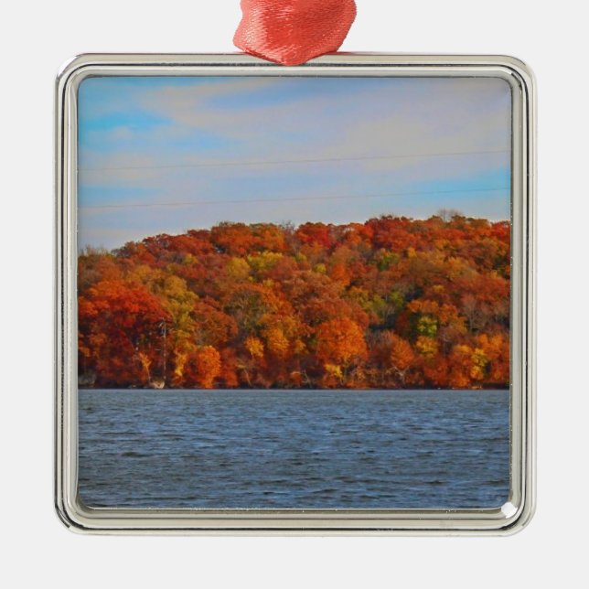 Lake View Metal Tree Decoration (Front)