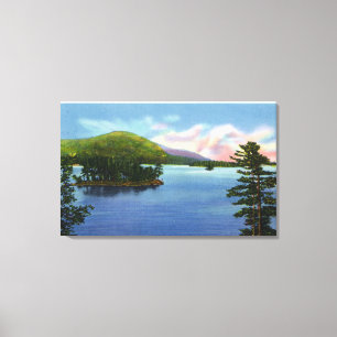 Lake View of Shelving Rock Mountain Canvas Print