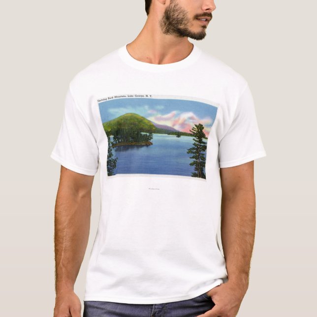 Lake View of Shelving Rock Mountain T-Shirt (Front)