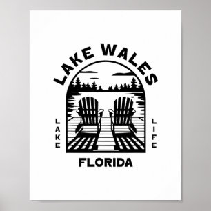 Lake Wales Florida Outdoors Vintage 1  Poster