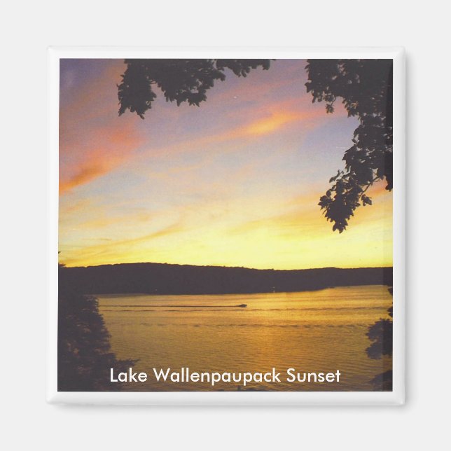 Lake Wallenpaupack Sunset Magnet (Front)