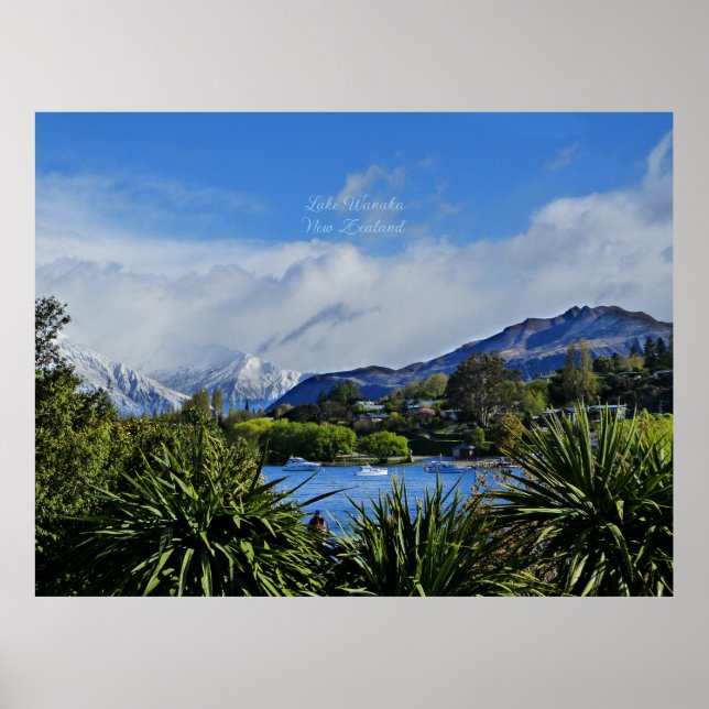 Lake Wanaka, Otago, New Zealand Poster (Front)