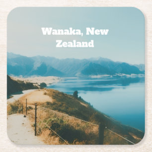 Lake Wanaka, South Island, New Zealand Square Paper Coaster
