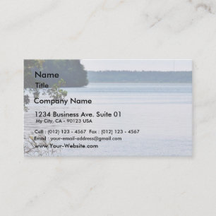 Lake Water On Wind Business Card