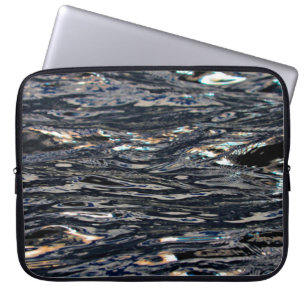 Lake water waves reflection laptop sleeve