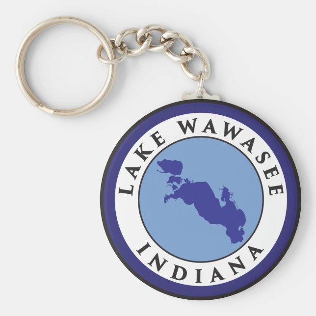 Lake Wawasee, Indiana Key Ring (Front)