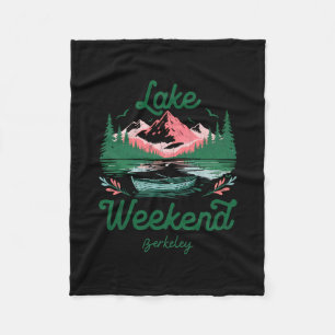 Lake Weekend Vacation Trip Berkeley California  Fleece Blanket