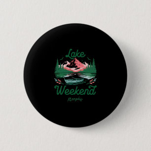 Lake Weekend Vacation Trip Memphis Tennessee  6 Cm Round Badge