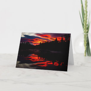 Lake Wenatchee State Park Sunrise Thank You Card