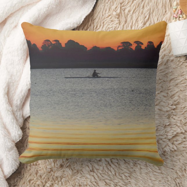 Lake Wendouree Calm Before Nightfall Cushion (Blanket)