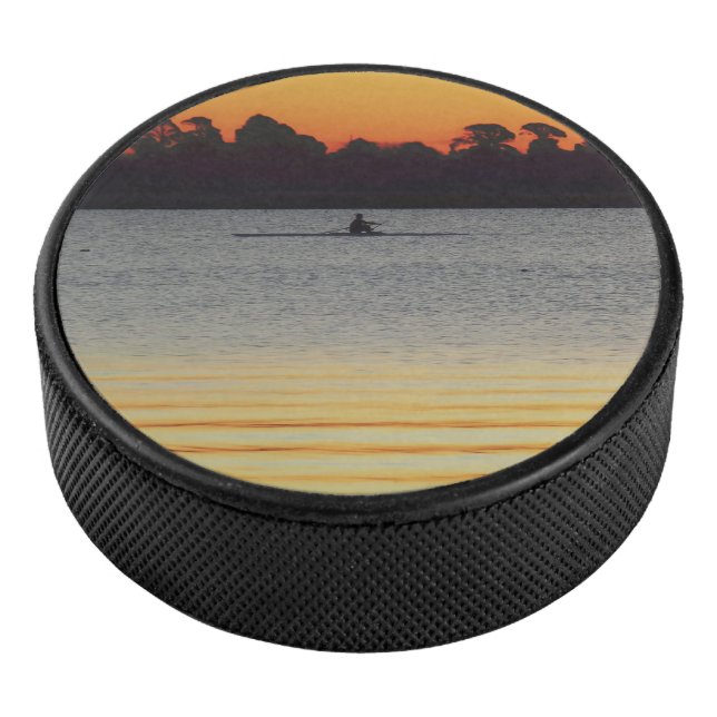 Lake Wendouree Calm Before Nightfall Hockey Puck (3/4)