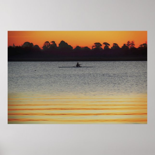 Lake Wendouree Calm Before Nightfall Poster (Front)
