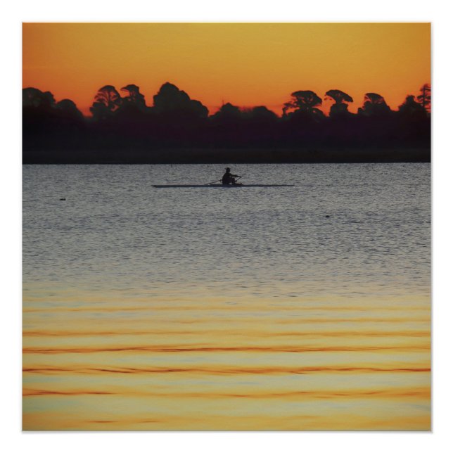 Lake Wendouree Calm Before Nightfall Poster (Front)