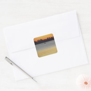 Lake Wendouree Calm Before Nightfall Square Sticker