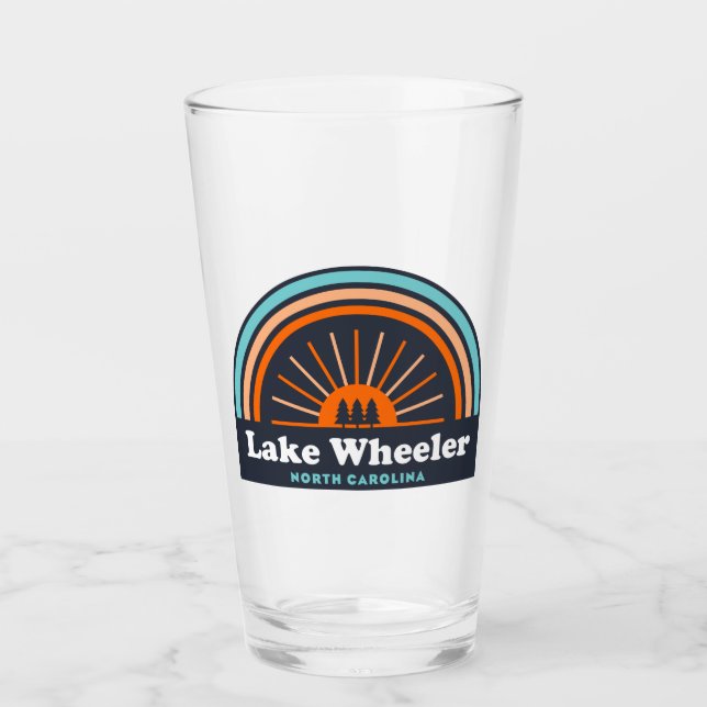 Lake Wheeler North Carolina Rainbow Glass (Front)