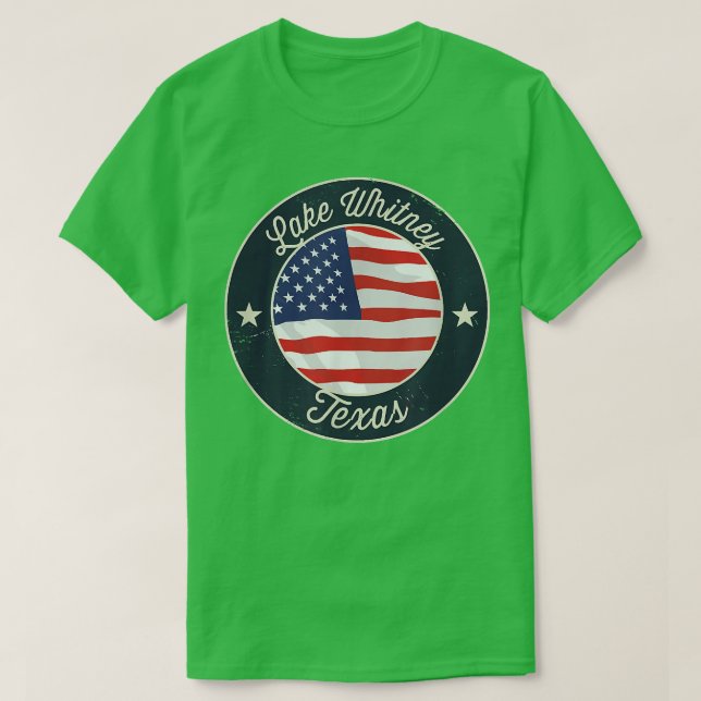 Lake Whitney - Patriotic Texas Souvenir T-Shirt (Design Front)