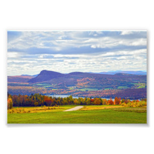 Lake Willoughby, Vermont, in Autumn Photo Print