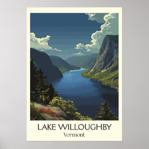 Lake Willoughby VT Scenic Fjord Poster