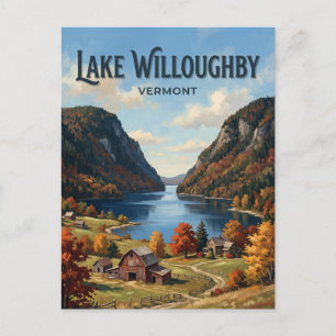 Lake Willoughby Westmore Vermont Postcard