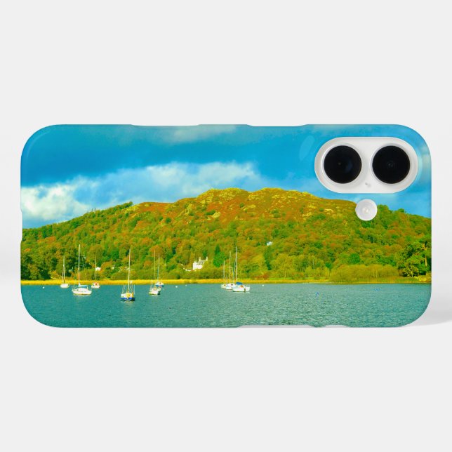 Lake Windermere yachts in Cumbria Case-Mate iPhone Case (Back (Horizontal))