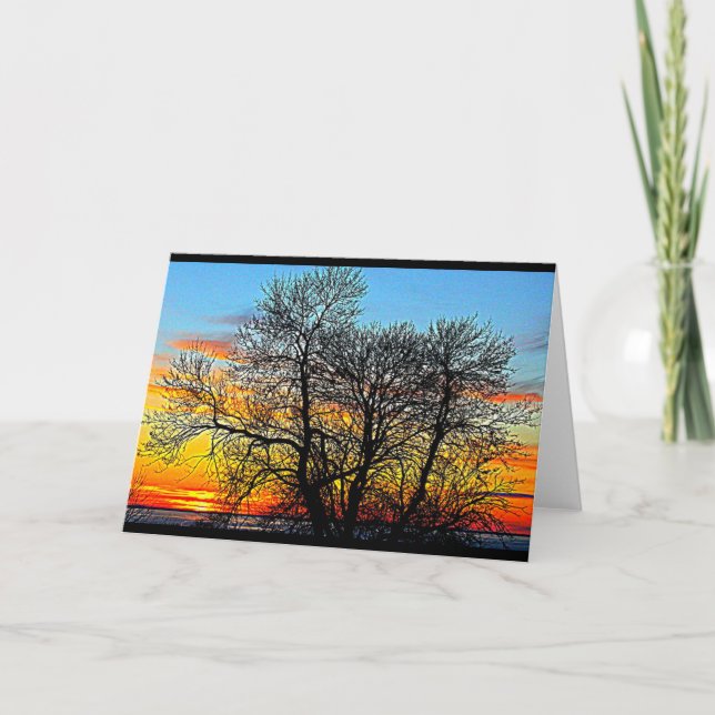 Lake Winnebago Sunset Any Occasion Card (Front)