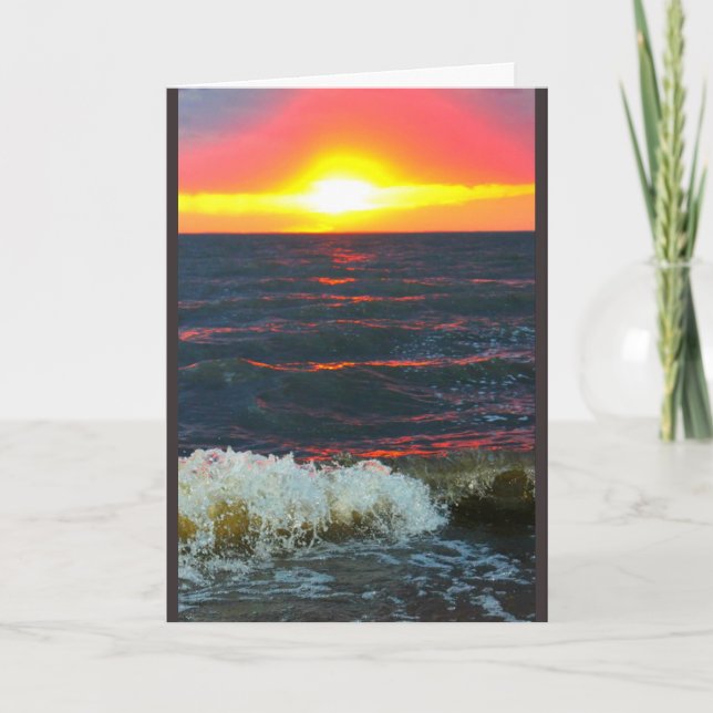 Lake Winnebago Sunset Any Occasion Card (Front)