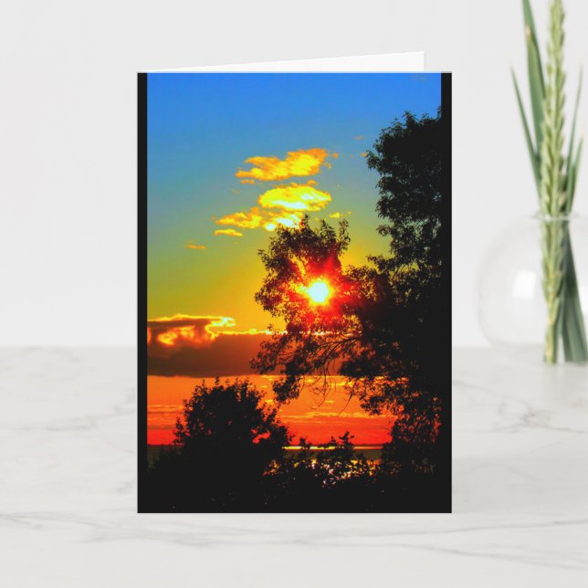 Lake Winnebago Sunset Any Occasion Card (Front)