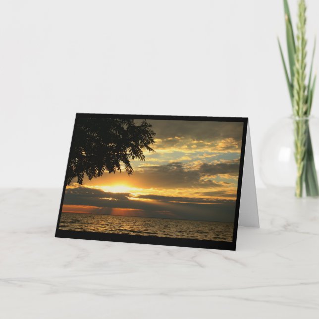 Lake Winnebago Sunset Card (Front)