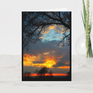 Lake Winnebago Sunset Thinking Of You Card