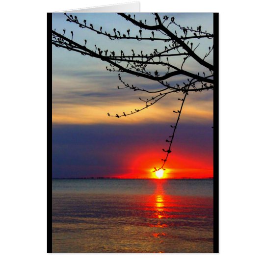 Lake Winnebago Sunset Thinking Of You Card